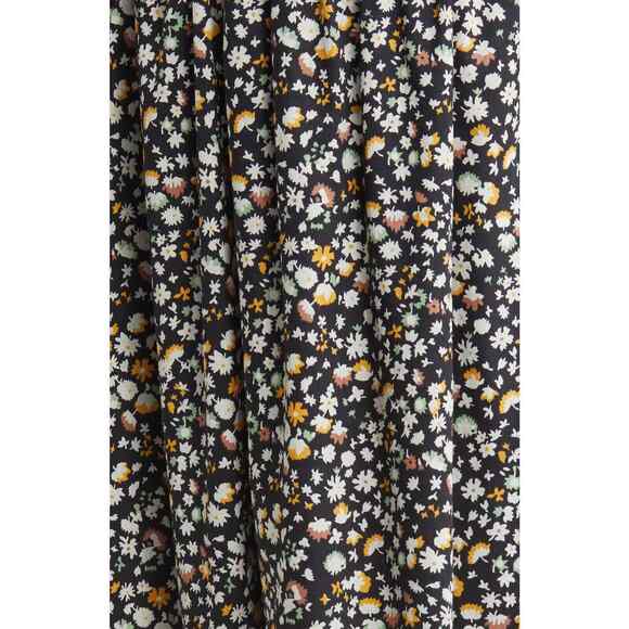 RAILS Clementine Floral Smocked Cotton Dress In Black Mini Floral Size Small - Picture 2 of 9